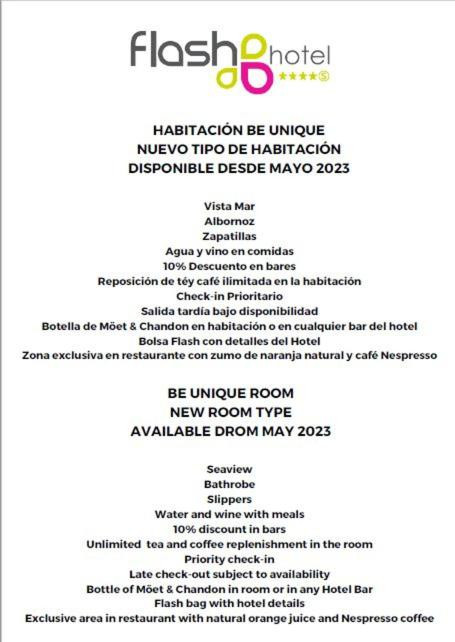 Flash Hotel Benidorm - Recommended Adults Only 4 Sup